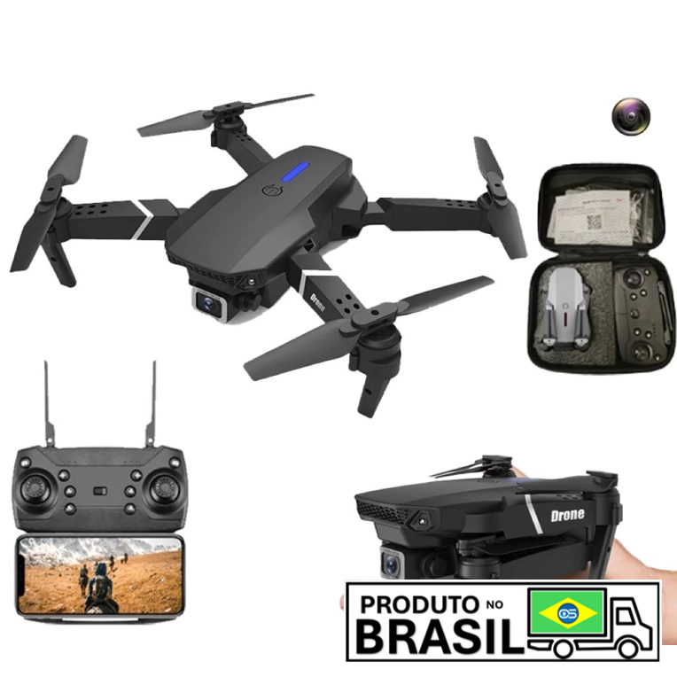 Mini Drone E88pro  a Bateria Recarregável